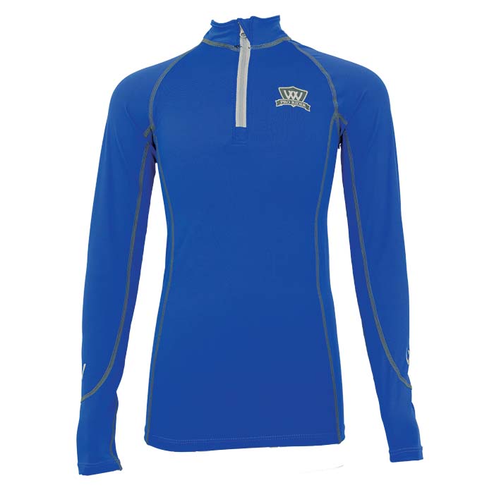 Woof Wear Young Rider Pro Performance Shirt #colour_electric-blue