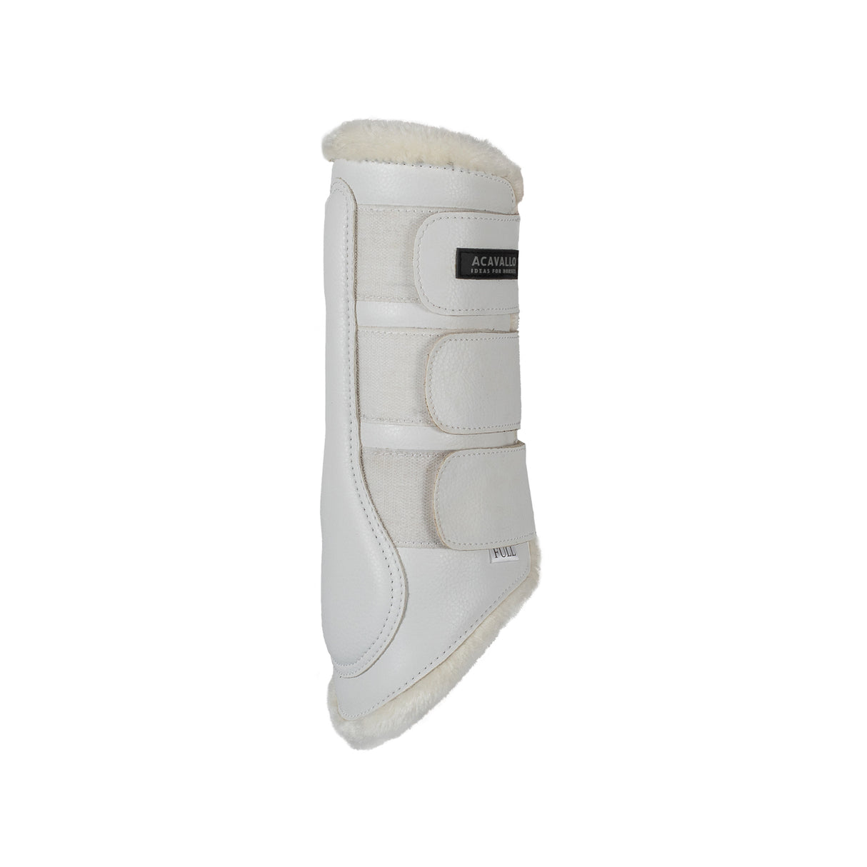 Acavallo Hind Brushing Boots Faux Sheepskin & Triple Hook-And-Loop Closure