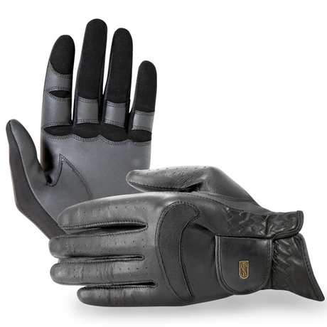 Tredstep Ireland Dressage Pro Gloves #colour_black